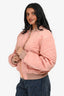 Acne Studios Pink Nylon 'Clea' Bomber Jacket Size 36