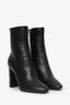 Saint Laurent Black Leather Lou 95 Ankle Boot Size 36.5