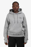 Christian Dior Grey Cotton 'CD Icon' Hooded Sweatshirt Size XL