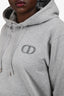 Christian Dior Grey Cotton 'CD Icon' Hooded Sweatshirt Size XL