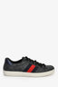 Gucci Blue Coated Canvas GG Web Detail Sneakers Size 36.5