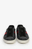 Gucci Blue Coated Canvas GG Web Detail Sneakers Size 36.5