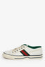 Gucci White Fabric GG 'Tennis 1977' Web Sneaker Estimated Size 7