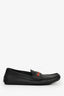 Gucci Blue Leather GG Web Loafers Size 6.5 Mens