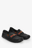 Gucci Blue Leather GG Web Loafers Size 6.5 Mens
