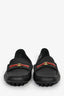 Gucci Blue Leather GG Web Loafers Size 6.5 Mens