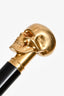 Alexander McQueen Black/Gold Tone Skull Umbrella