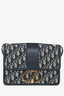 Christian Dior 2019 Navy Leather/Oblique 30 Montaigne Shoulder Bag