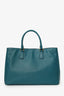 Prada 2011 Turquoise Saffiano Leather Lux Tote Bag