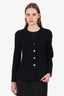 Pre-Loved Chanel™ Vintage 2000 Black Wool Single Breasted Blazer Size 34