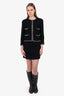 Pre-Loved Chanel™ Vintage 1994 Black/White Tweed Blazer + Skirt Suit Set Size 34