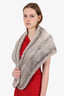 Peerage Fur Co. Vintage Grey Mink Fur Stole Shawl