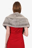 Peerage Fur Co. Vintage Grey Mink Fur Stole Shawl