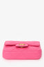 Pre-Loved Chanel™ Pink Lambskin Leather Mini CC Coco Belt Bag