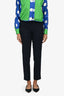 Theory Navy Wool Tapered Trousers Size 2