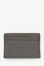 Gucci Grey Leather 'GG' Embossed Card Holder