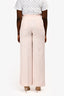 Sandro Pink/White Tweed Sequin Wide Leg Pants Size 40