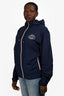 Gucci Navy Blue/Red GG Thin Windbreaker Jacket Size L Mens