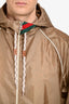 Gucci Brown Hooded Windbreaker Size 52 Mens