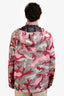 Valentino Pink/Grey Camo Print Hooded Windbreaker Size 54 Mens