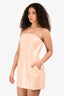 A.L.C Baby Pink Sequin Strapless Mini Dress Size 6
