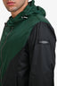 Burberry Green/Black Hooded Windbreaker Jacket Size 52 Mens