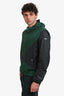 Burberry Green/Black Hooded Windbreaker Jacket Size 52 Mens