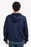 Gucci Navy/Red Hooded Windbreaker Jacket Size XXL Mens