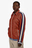 Gucci Red/Multicolour Stripped Lined Bomber Jacket Size M Mens