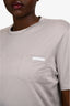 Prada Muted Purple Front Pocket Short Sleeve Tee Size XL