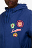 Louis Vuitton x Yayoi Kusama Blue/Multicolour Patched Hooded Windbreaker Jacket Size 50