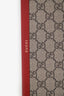 Gucci Brown/Red Coated Canvas GG Notebook