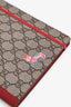 Gucci Brown/Red Coated Canvas GG Notebook