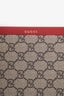 Gucci Brown/Red Coated Canvas GG Notebook