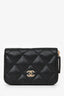Pre-Loved Chanel™ Black Caviar Leather CC Zip Wallet GHW