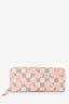 Louis Vuitton Damier Azur/Pink Zippy Logo Long Wallet