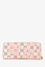 Louis Vuitton Damier Azur/Pink Zippy Logo Long Wallet