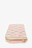 Louis Vuitton Damier Azur/Pink Zippy Logo Long Wallet