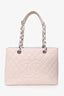 Pre-Loved Chanel™ 2013/2014 Pink Caviar Leather CC Grand Shopping Tote