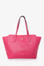 Gucci Hot Pink Grained Leather Large Swing Tote
