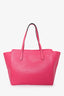 Gucci Hot Pink Grained Leather Large Swing Tote