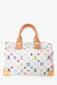 Louis Vuitton 2010 White Multicoloured Canvas Monogram Speedy 30