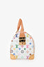 Louis Vuitton 2010 White Multicoloured Canvas Monogram Speedy 30