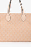 Gucci Beige Monogram Denim Ophidia Large Shopper Tote with Pouch