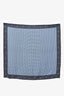 Gucci Blue Printed Silk Pocket Square