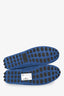 Gucci Blue Suede GG Driving Loafers Size 10.5 Mens