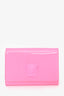 Versace Hot Pink Patent Leather Medusa Clutch with Chain