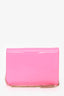 Versace Hot Pink Patent Leather Medusa Clutch with Chain