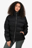 Chrisitan Dior Black Nylon Logo Puffer Jacket Size 46