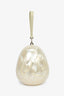 Simone Rocha White Acrylic Shimmery 'Egg' Large Bag with Pearl Strap